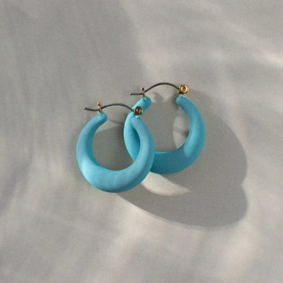 Donna - Boucle d'oreille créole en plastique