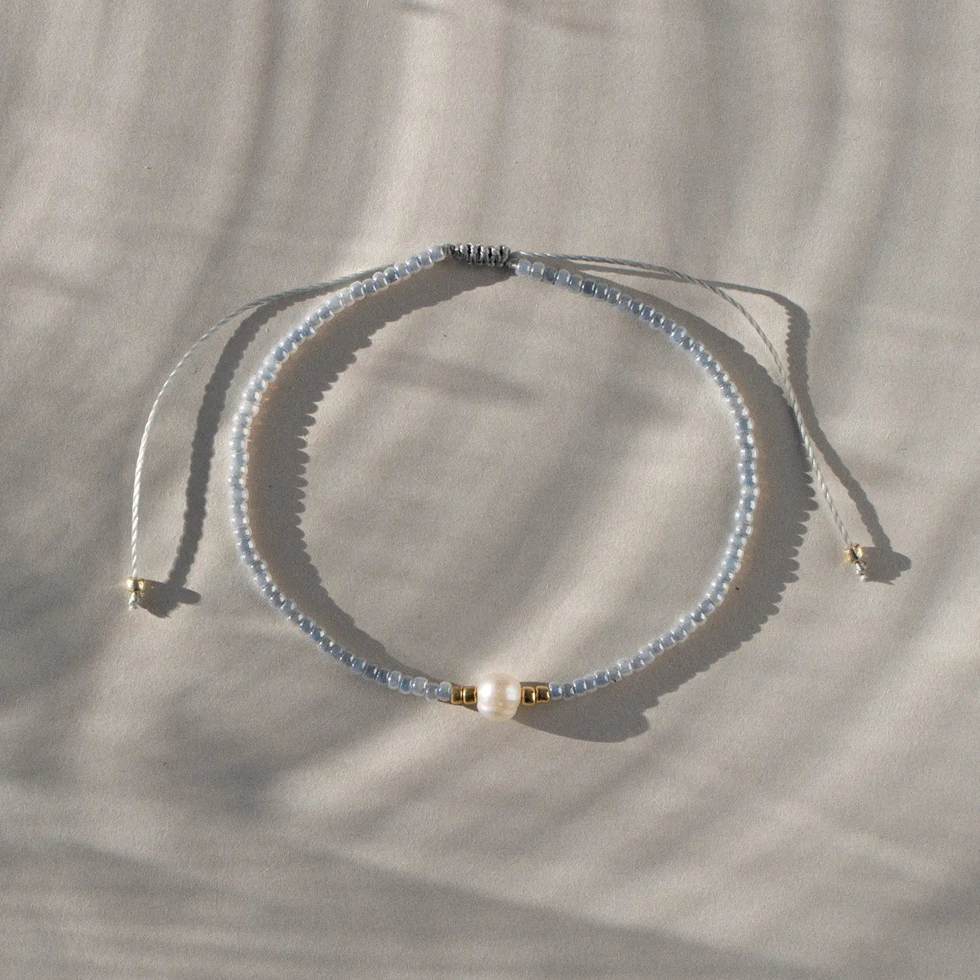 Alba - Bracelet perle avec perle macramé