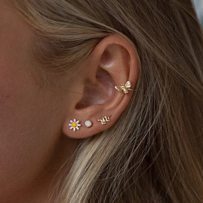 Liza - Boucles d'oreilles clous mini serpent