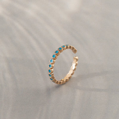 Riya - Bague Turquoise Orientale