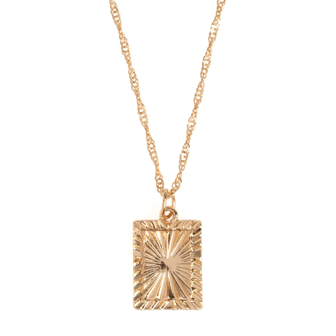 Lana - Rays Square Plate Necklace