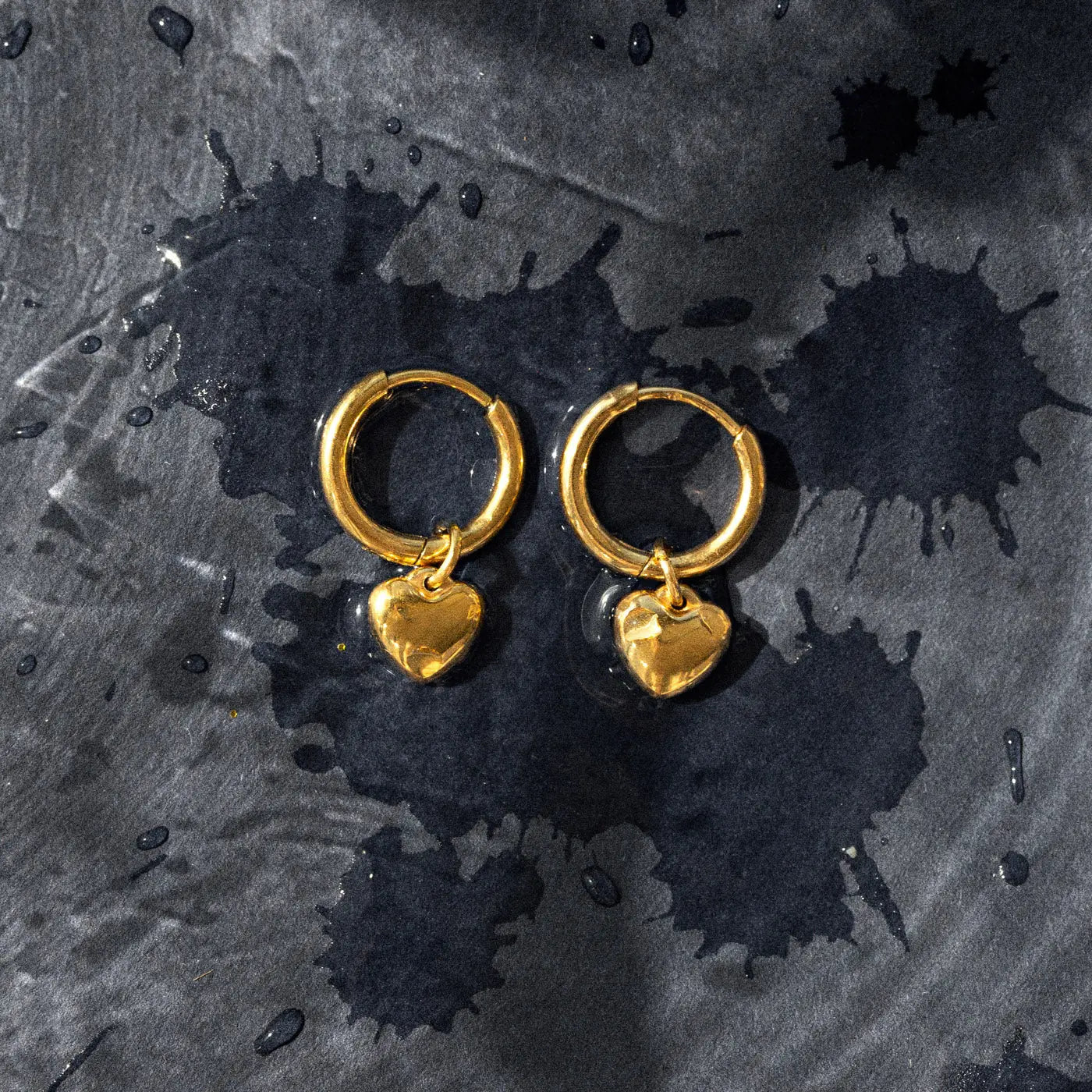 Sandra - Boucle d'Oreille Coeur Acier Inoxydable